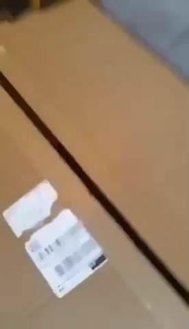 Guy open up his Israeli birthday present