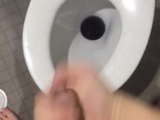 Masturbacja w damskiej toalecie