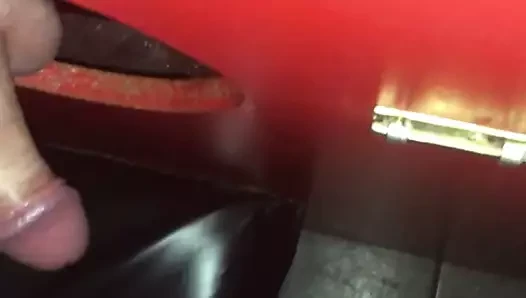 Gloryhole'da bir horoz ile oynamak