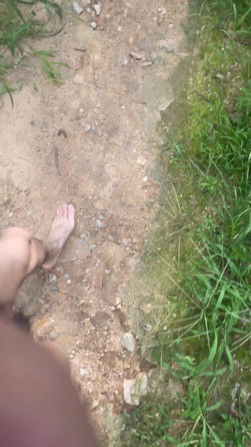 A young man publicly displays his erect penis. | Clip 1