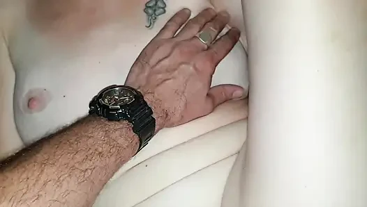 Licking, sucking, fucking. He makes me cum so nicely that I have to let him squirt inside me. Creampie 4 of 4