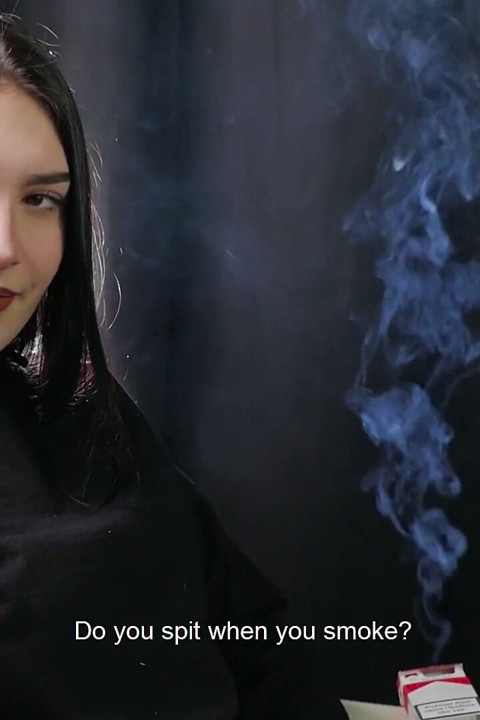 Young Brunette Smoker Interview - Calm Voice, Deep Inhales, Honest Addiction Talk