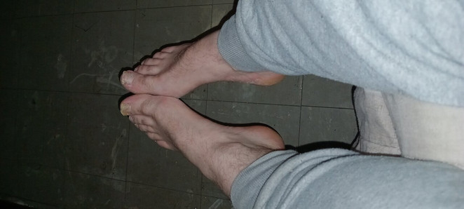 daddy played with my big huge cock and ejaculated on my sexy male feet to get one million views ( foot fetish) (gayfeet)