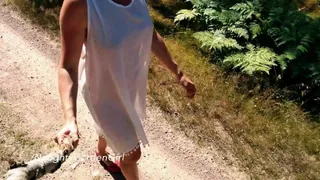 Naked Stroll and Orgasm by Lake