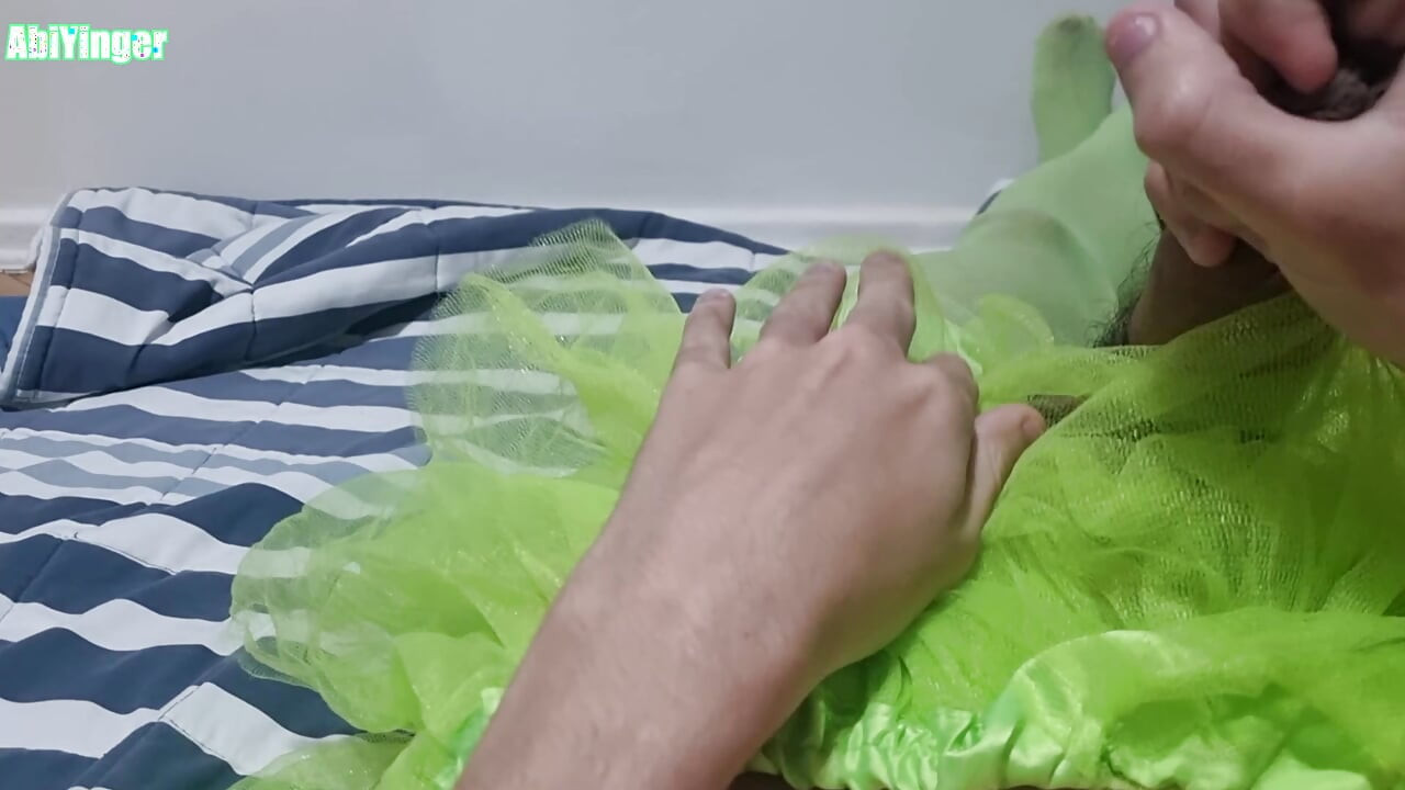 BBC Sissy Makes a Mess of Cum In Her Tutu Dress
