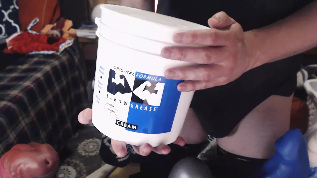 Elbow Grease Cream Lube – 1 Gallon on Display
