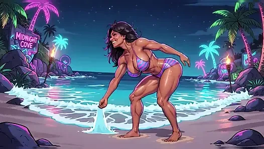 Cewek-cewek pantai yang luar biasa (AI)