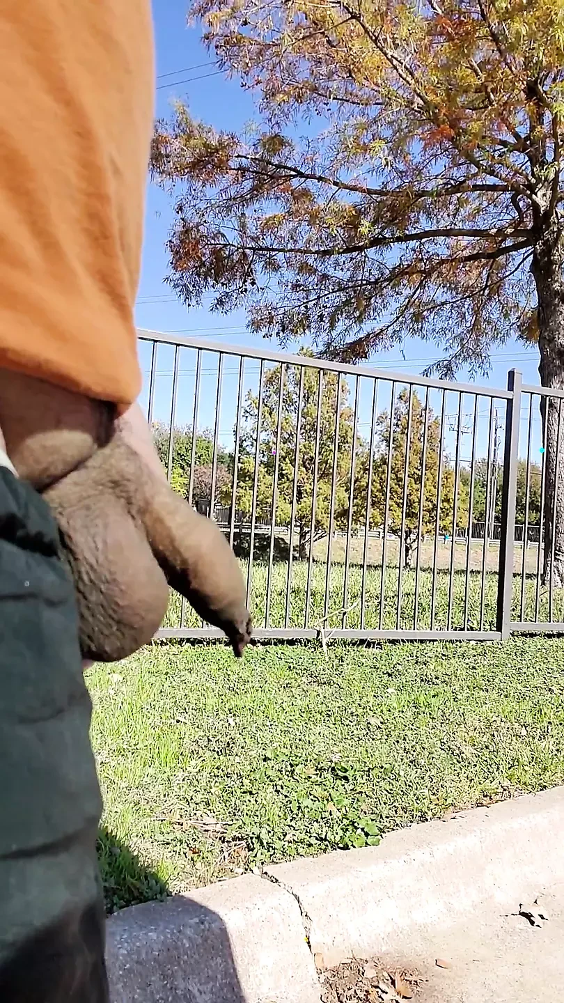 uncut cock public