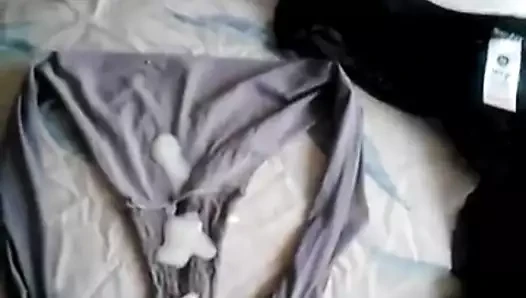 kiracının gri külot üzerinde Cumming