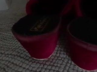 Pantuflas rojas