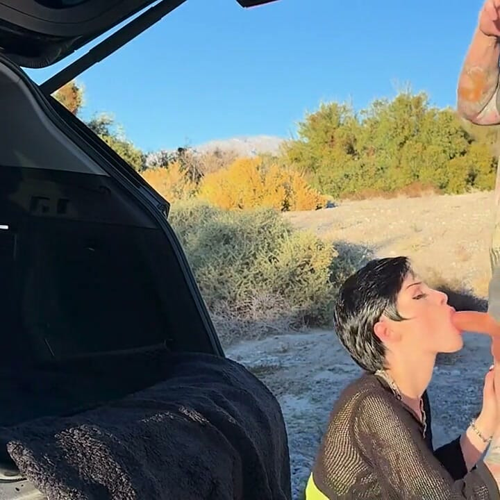 Outside Wildlife Fuck in Car Trunk