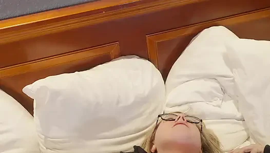 Nerdy Step-sis Caught Masturbating to Me