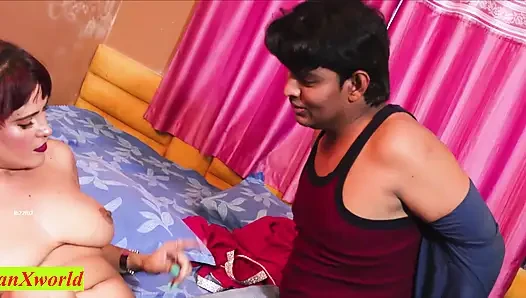 Indian Rich Modern Bhabhi Cheating sex with Jobless Boy! Indian Sex