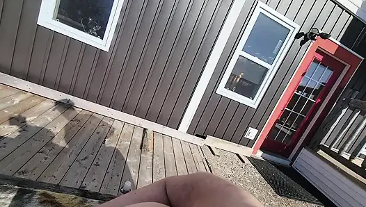 Draußen spaß und creampies