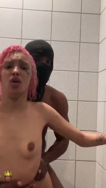 Unforgettable moment from "michikomalandro Sucks BBC then Gets Anal Fucked in the shower part 2"