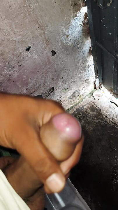 A 22-year-old boy is masturbating with his fist