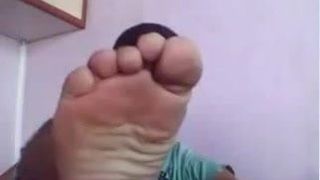Straight guys feet on webcam #182