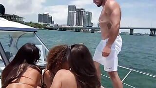 I Got a Big Yacht and Filled It with a Bunch of Bad Bitches and Took Them to the Open Sea to Fuck My Big Dick... Me Vs 4 Horny