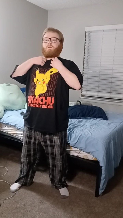 Submissive cub stripping down