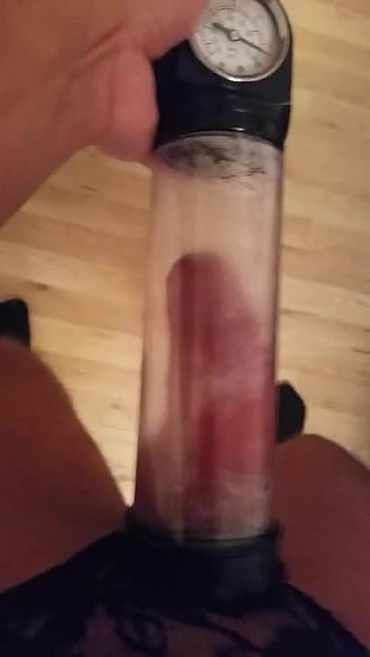 Playing with my pumped COCK