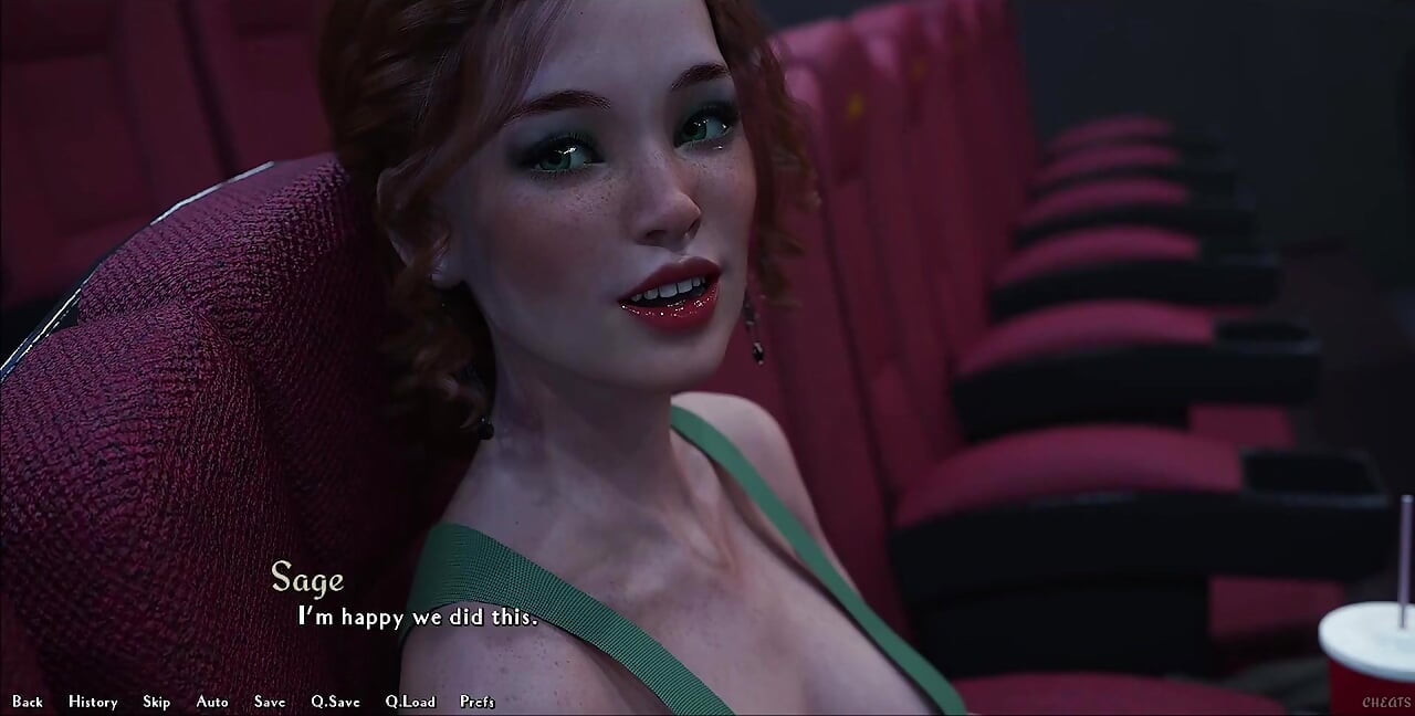 Being a Dik - Busty Redhead Girlfriend Sucks My Big White Cock in the Cinema