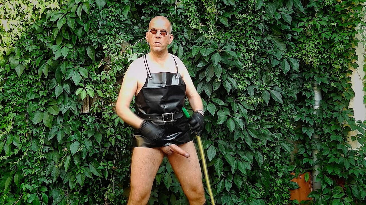 The Horny Rubber Gardener 26 (Wet Play & Piss)
