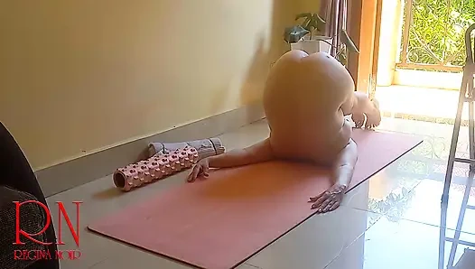 Nude Yoga. Naked Gymnastics. Naked Yoga. Naked Fitness.