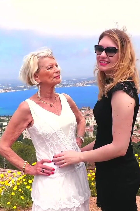 Eva, a 70-year-old GILF, Is Having Sex with Lyna, Aged 27