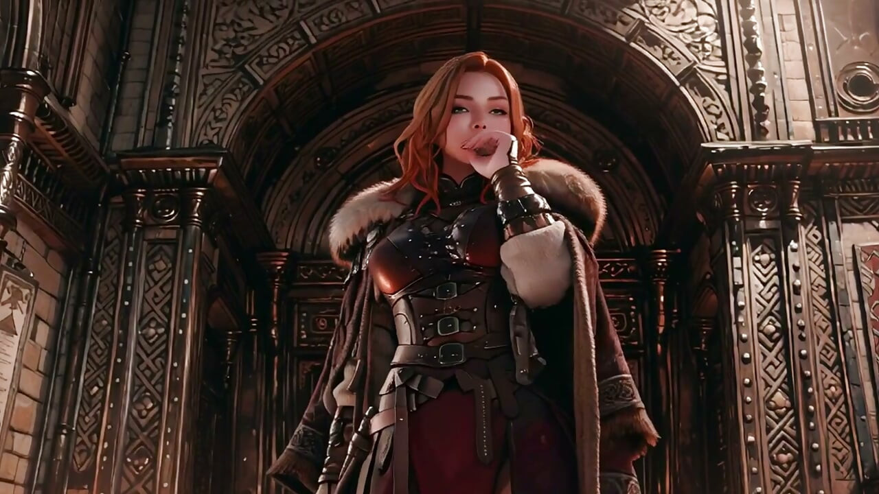 Red Queen's Epic Journey! Cold beauty in the Gothic hall, a lazy warrior under heavy armor?
