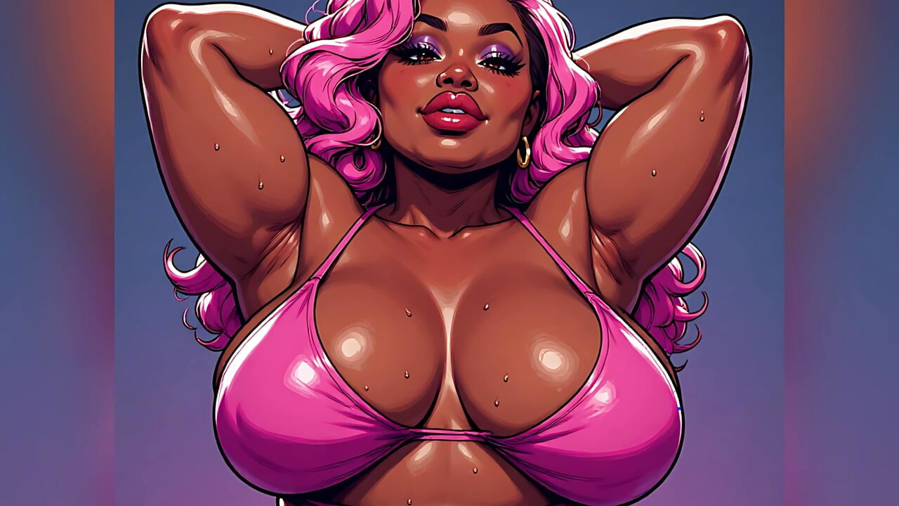 Chubby Black Women Art