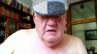 grandpa cum on webcam