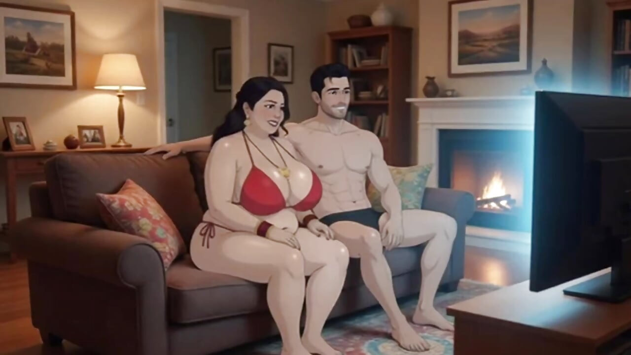סרטון אנימציה של אישה הודית חרמנית דסי עם אודיו בהינדי
