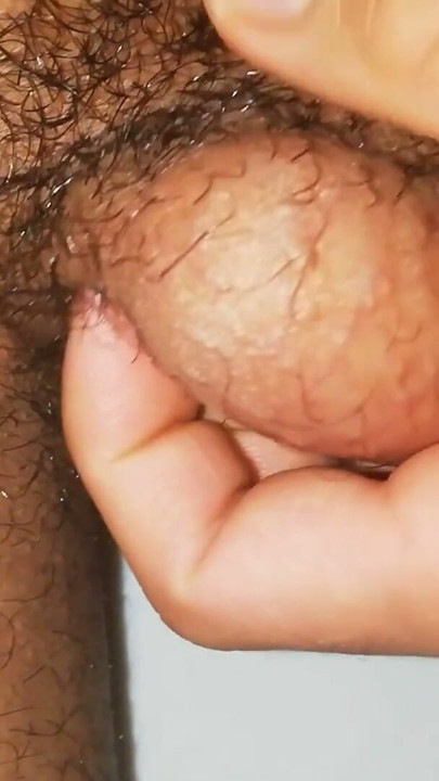 Showing My Big Veiny Testicles And Hairy Close-Up- Young Man | Clip 1