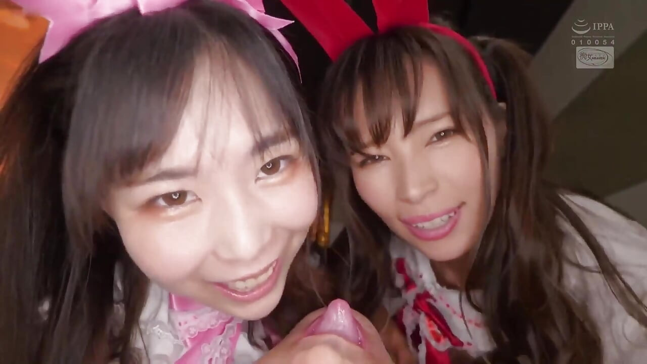 Two Horny Bunny Girls Will Serve Your Cock with Their Wild Big Ass and Big Tits! Part 3