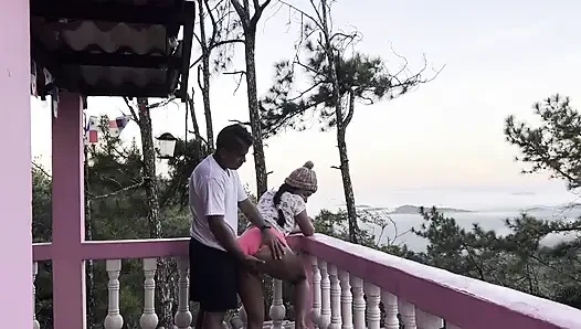 Having orgasm with the view