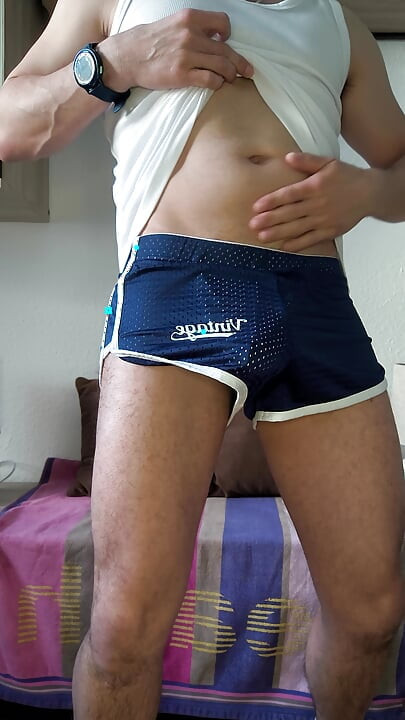 Horny and sweaty again after work out