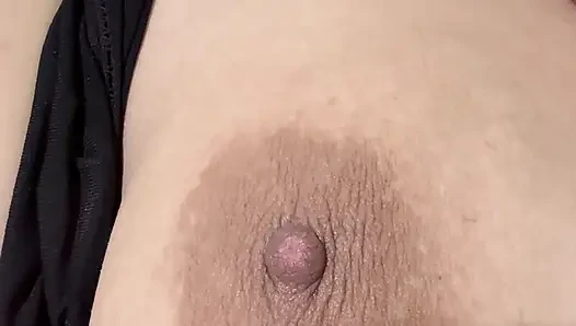 Mom massages her huge tits very delicious