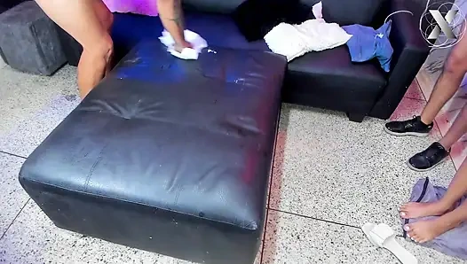 Swallowing Milk in Epic Blowjob