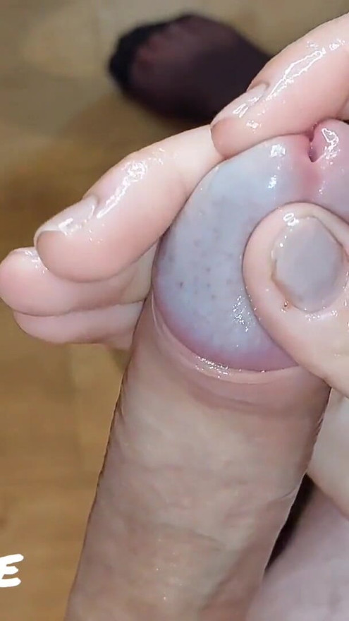 Ball Squeezing And Glans Polishing For An Extra Sensitive Cock! (Milking-time) | Clip 1