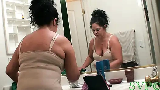 Grandma Catches Me Watching Her Puts on a Show