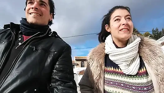 POV BLOWJOB IN THE STREET AND FUCK BIG ASS GIRL