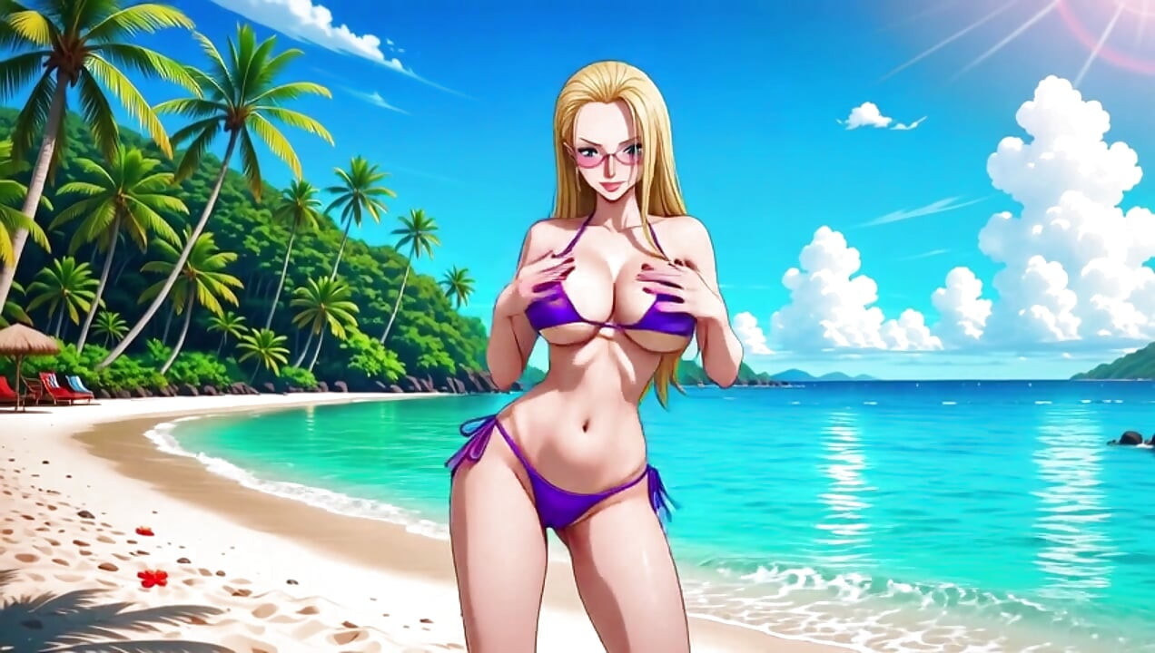 One Piece Babes - One Piece female characters dancing in bikini topless and nude