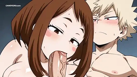 Ochako sert sikiliyor, fışkırtmış gibi inliyor (yapay zeka oluşturuldu)