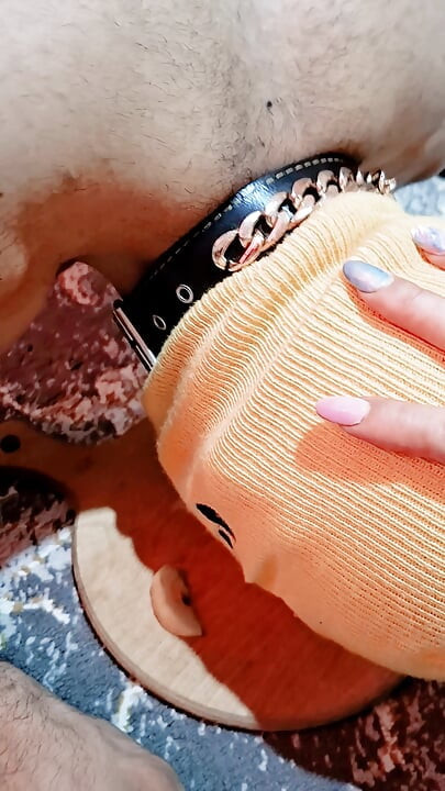 BDSM Slave Feeding Under My Feet  Spit on Food, Humiliation & FootShoe Worship Training