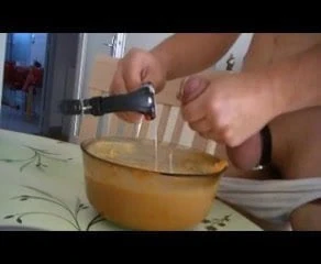Fazendo torta de creme
