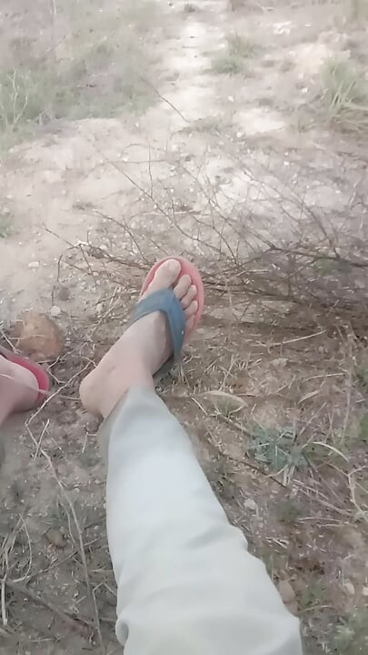 A boy masturbates in the woods, causing blood to flow from his ground.