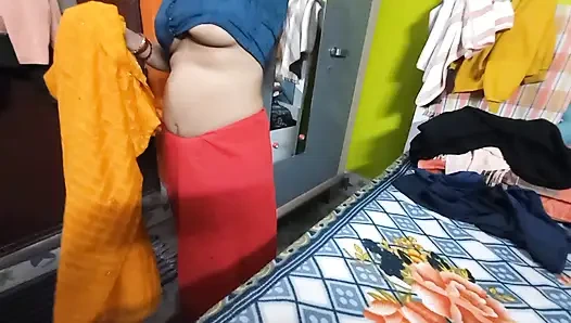 Kakak ipar india yang cantik banget dengan kain sosis warna kuning