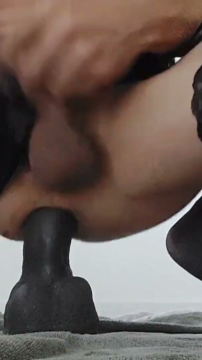 Little slut gets huge dildos in the ass | Clip 2