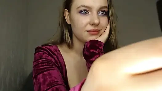 Bbw jucielussie in stockings sexy fingering pussy
