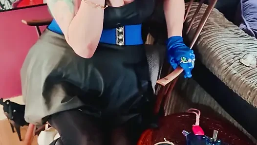 Boots, Gloves & A Cigarette! Tina Snua Smoking A Cig In Knee high Boots - OMI OME Snap Inhales Drifting